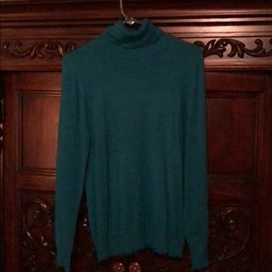 New teal sweater. VERY soft. Almost silky.